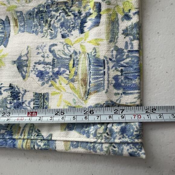 Talbots Jeans Womens Slim Ankle 10 Blue Green Watercolor Vases Pants Stretch++ - Picture 14 of 15